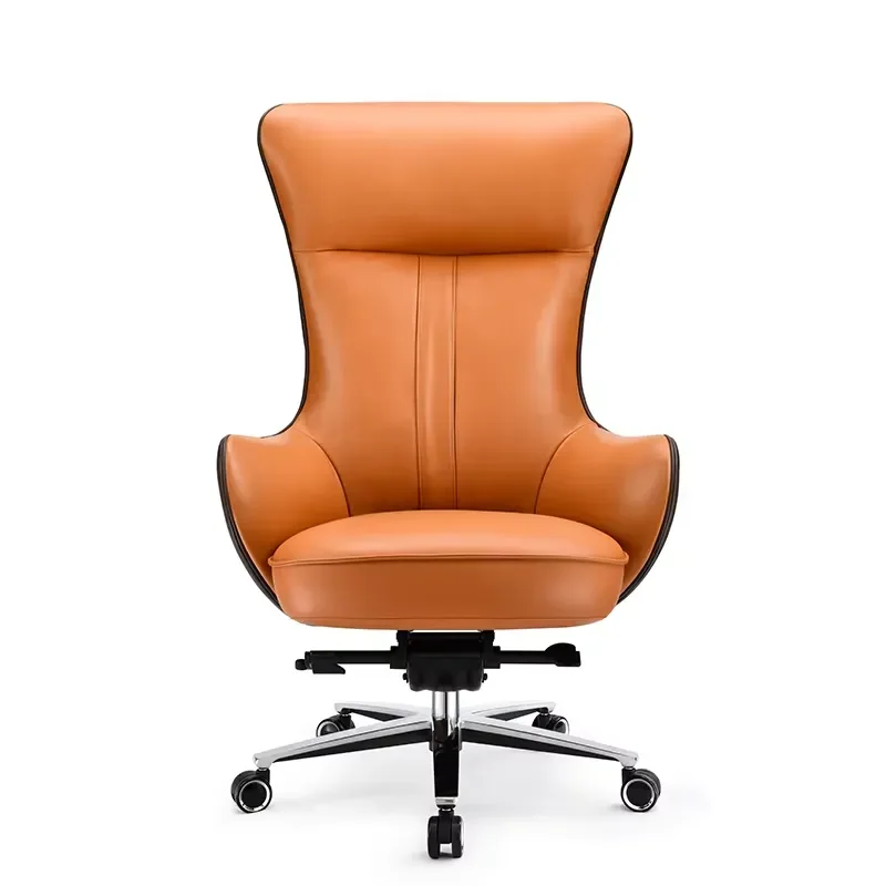 Manufacture Manager Black Office Furniture Visitors Chairs Leader PU Leather Swivel Executive Ergonomic Office Chair