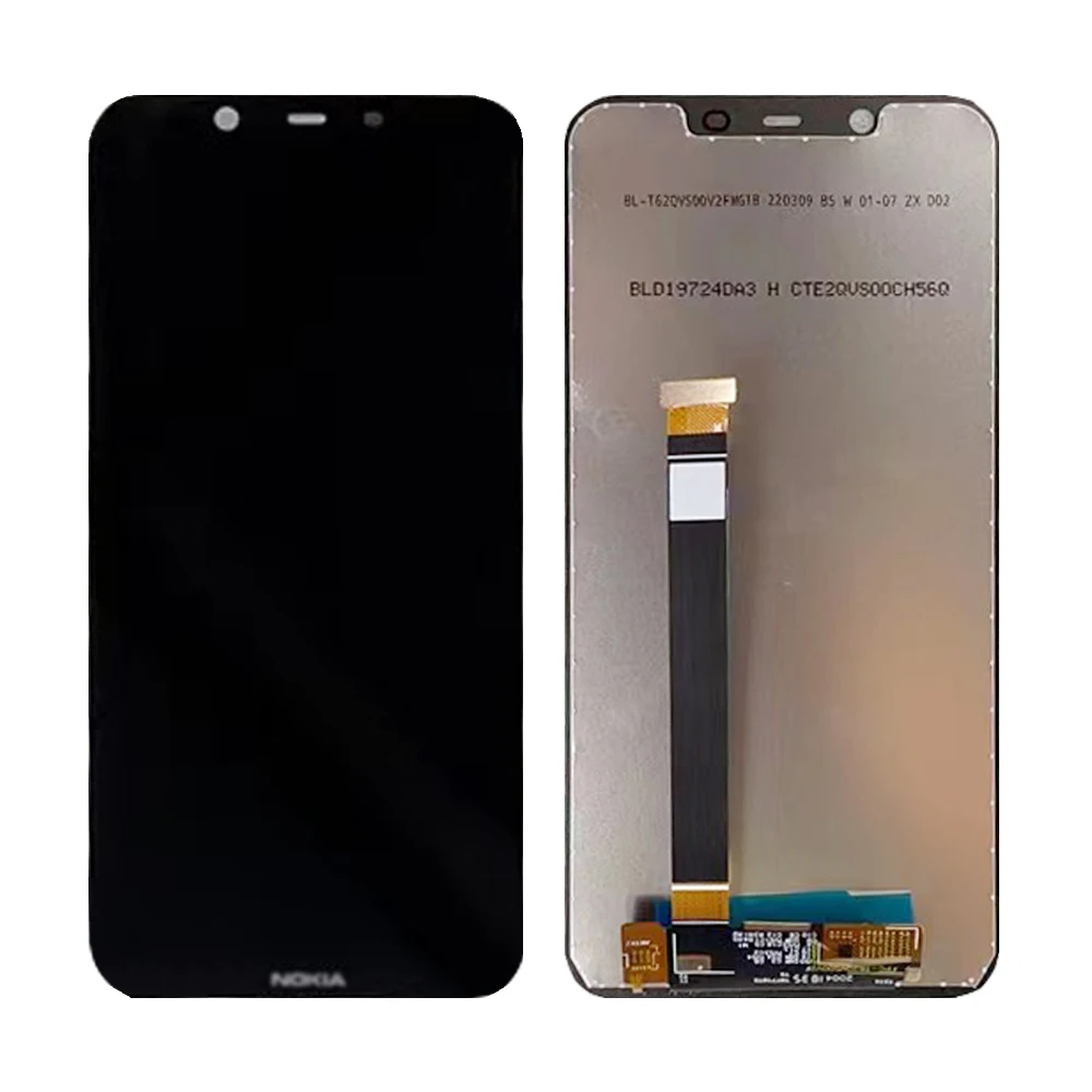 

6.18" For Nokia 8.1 LCD TA-1119 TA-1121 TA-1128 TA-1131 X7 LCD Display Touch Screen Digitizer Assembly Replacement 100% Tested