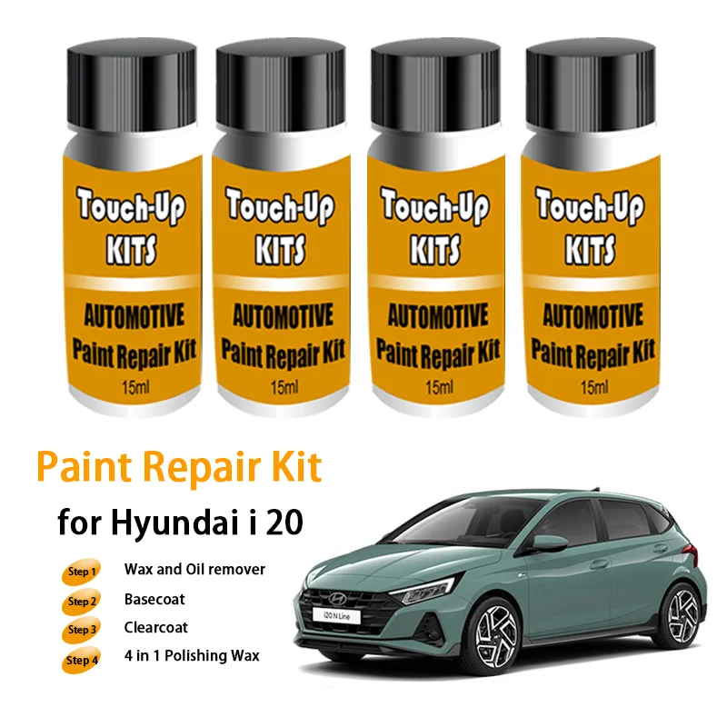 Car Paint Repair Kit for Hyundai i 20 Touch-Up Set Paint Scratch Remover Automotive Paint Care Accessories Black White
