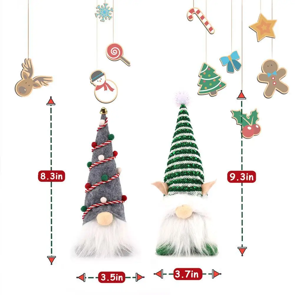 

3pcs Gnome Christmas Faceless Doll Merry Christmas Decorations For Home Cristmas Ornament Xmas Navidad Natal New Year