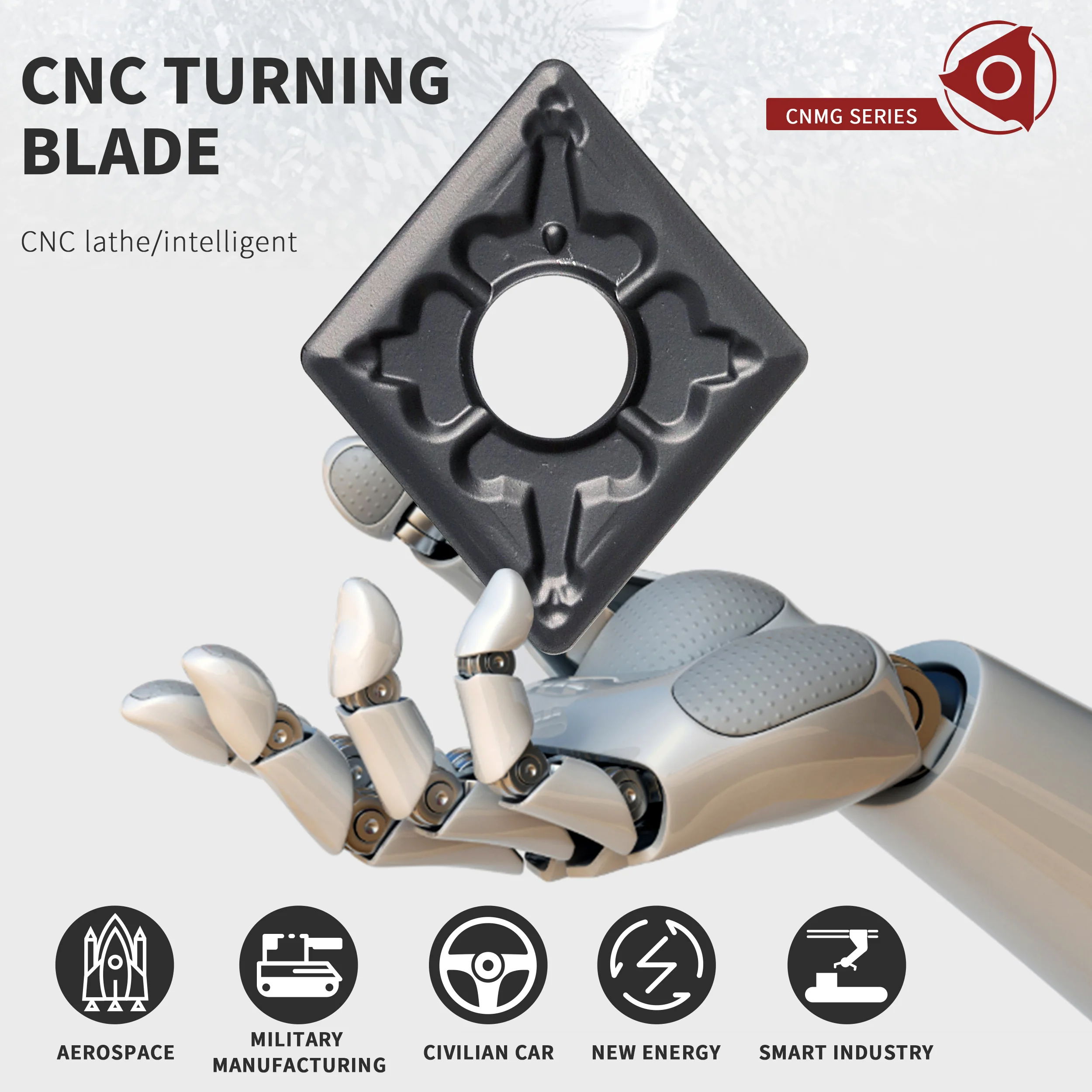 CNMG120404-TM CNMG120408 NK3100 CNC Lathe Turning Tool Carbide Insert Black Wear-resistant Coating Cut Blade Used For Hard Steel