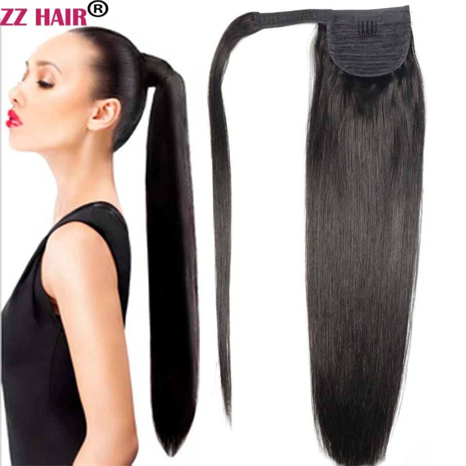 ZZHAIR 100% Human Remy Hair Extensions Magic Ponytail 16