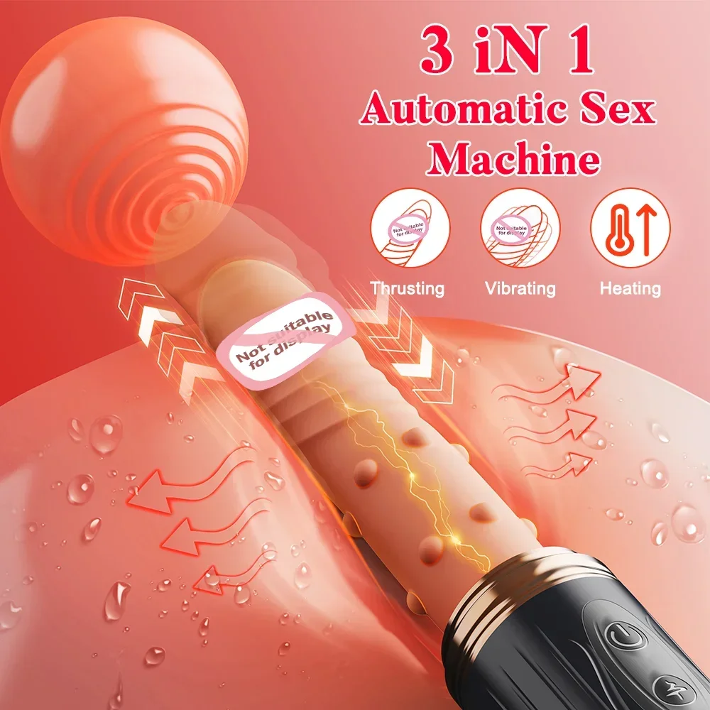 Telescopic Heating Dildo Vibrator Automatic Sex Gun Remote Control Female Masturbation Machine for Women Electric Adult Sex Toy - Image 2