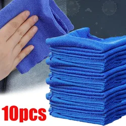 1/5/10pcs Car Wash Towel Microfibe Cleaning Rag Soft Drying Cloth Water Absorbent Auto Household Cleaning Towels