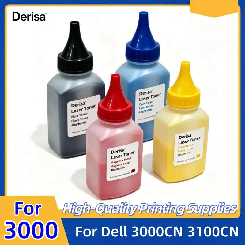 40g/pc Toner Powder for Dell 3000 3000CN 3100 3100CN Laser Printer for Dell 3000 3100 Refill Toner Kit
