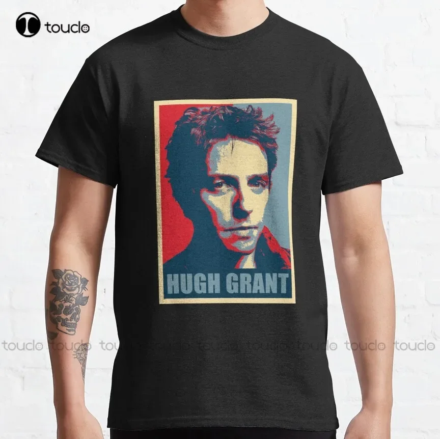 Hugh Grant Hope Hugh Grant Love Actually  Classic T-Shirt Cat Shirts Custom Aldult Teen Unisex Digital Printing Tee Shirt Xs-5Xl