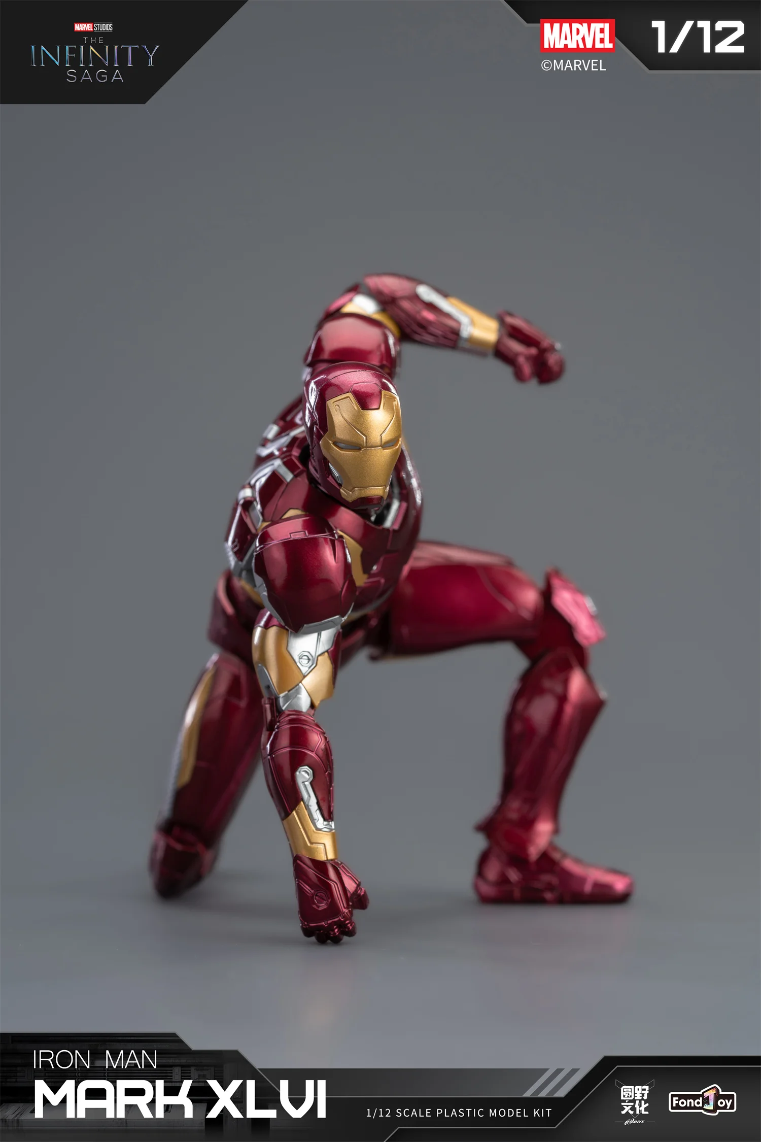 1/12 Original FondJoy Iron Man Tony Stark Legend Action Figure MK45 MK46 MK50 MK4 DIY Baustein Spielzeug Sammlung Anime Modell – Detail 4