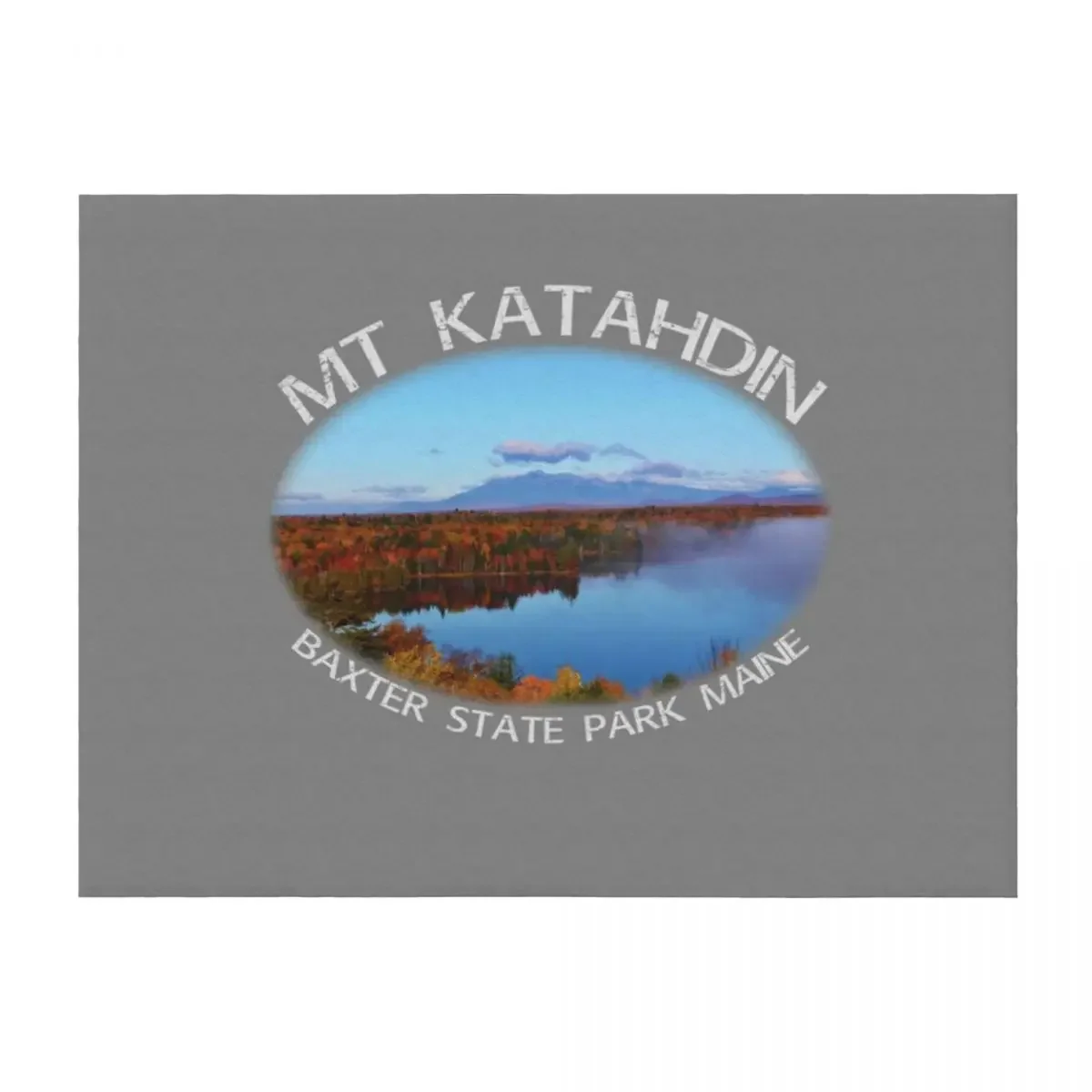 

Mt Katahdin Baxter State Park Maine Autumn Throw Blanket Flannel Fabric Weighted For Decorative Sofa Blankets For Baby Blankets