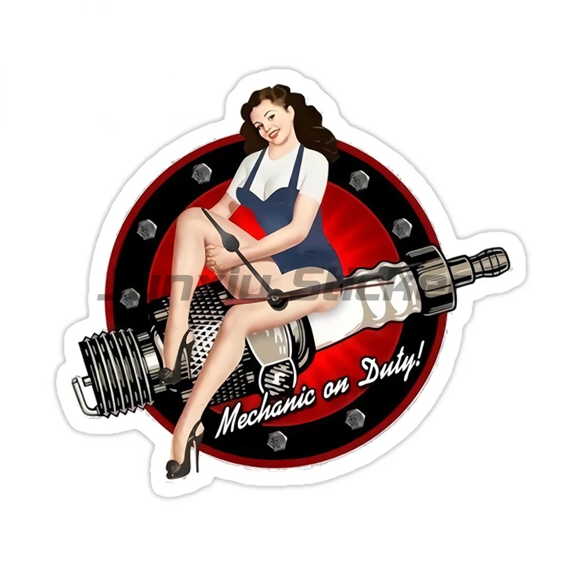 Retro Pin Up Girl Locker Toolbox Stickers Laptop Car Truck Bike Old School Car Stickers