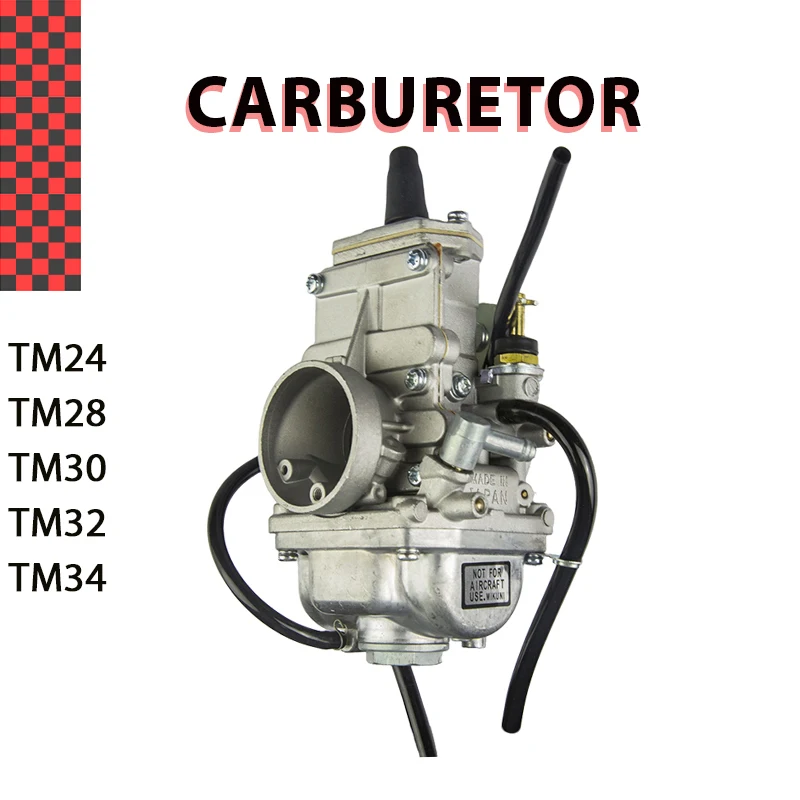 

Carburetor TM24 TM28 TM30 TM32 TM34 Motorcycle Flat Slide carb for MIKUNI 50-650cc 2/4-Stroke Engine