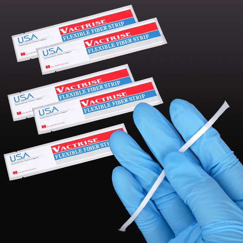 1pc Dental Flexible Fiber Strip Band Retainer Disposable USA Glass Splint Loose Tooth Fixation Strip Light Cure Bonding Vactrise