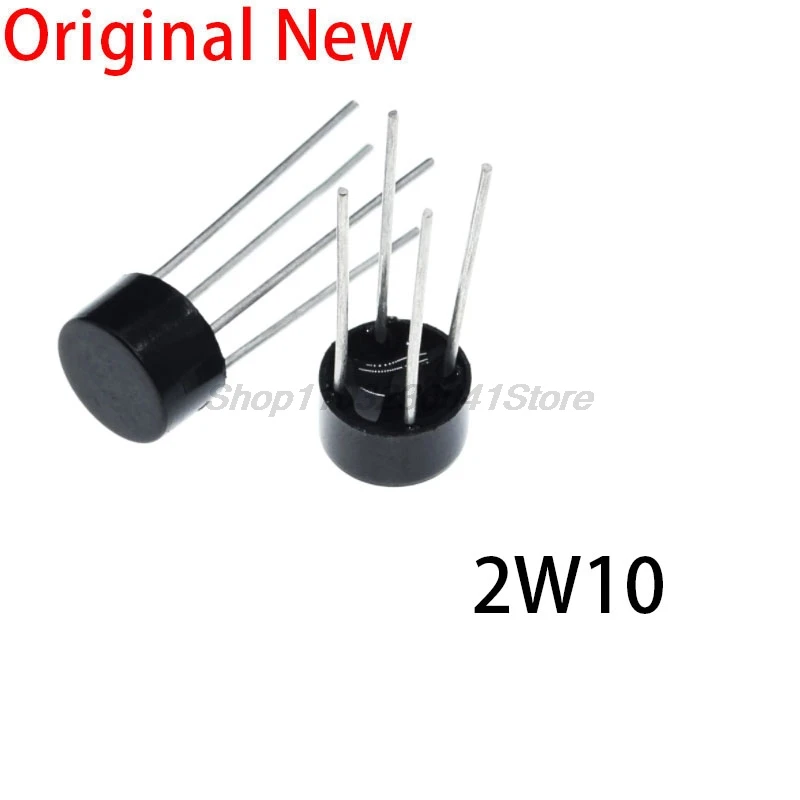 10PCS New and Original 2W10 2A 1000V diode bridge rectifier 2w10