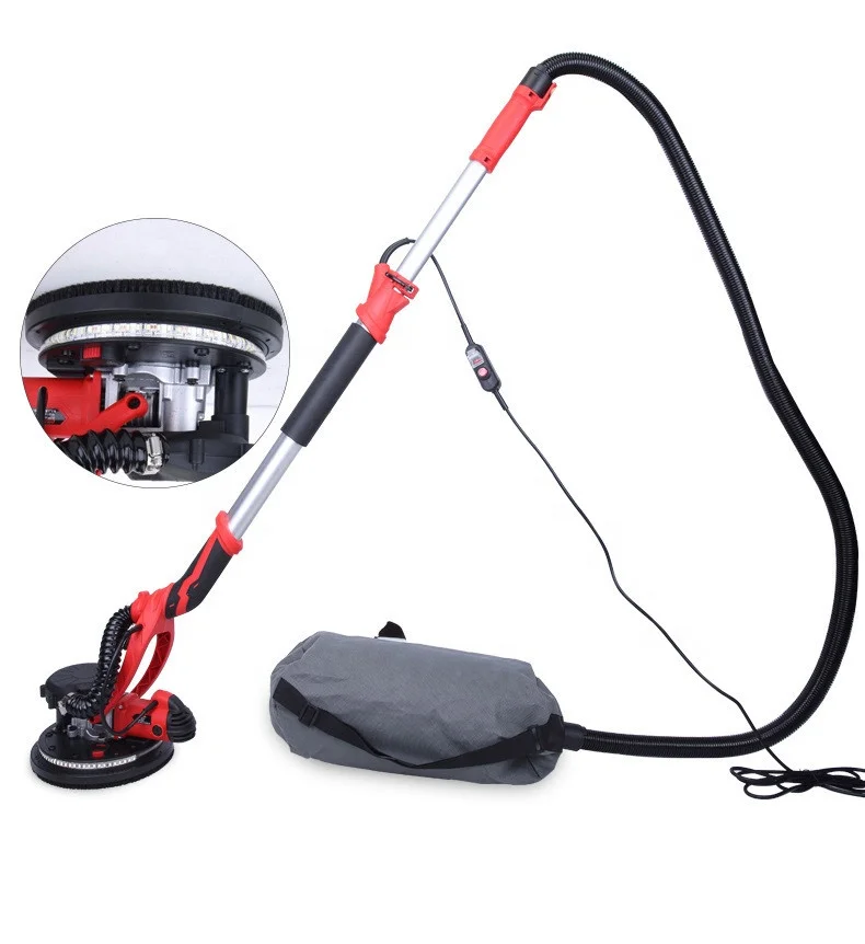 

H202 Manufacturers Selling Single Suction 750W Electric Drywall Sander Wall Sander With LED Strip Light Disc Sander