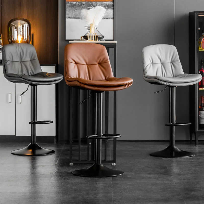 Bar chair lift Front desk bar chair Modern simple home stool swivel chair Nordic cashier stool bar stool