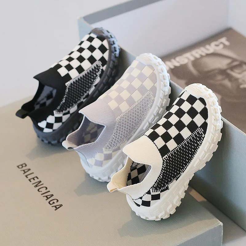 

Children's Sneakers2024Spring and Autumn New Boy's Casual Shoes Breathable Mesh Shoes Soft Bottom Girls' Flying Woven Shoes Baby