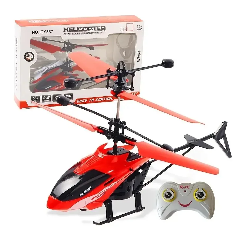 New Mini Hovering Remote Control Helicopter Rechargeable Drone Toy Sensing Safe Fall Fun Toy For Boys Girls Birthday Gifts