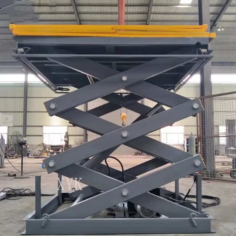 Customized 1-50T Electric Hydraulic Fixed Scissor Lift Platform Heavy Duty Large Size High Load Capacity Lift Table