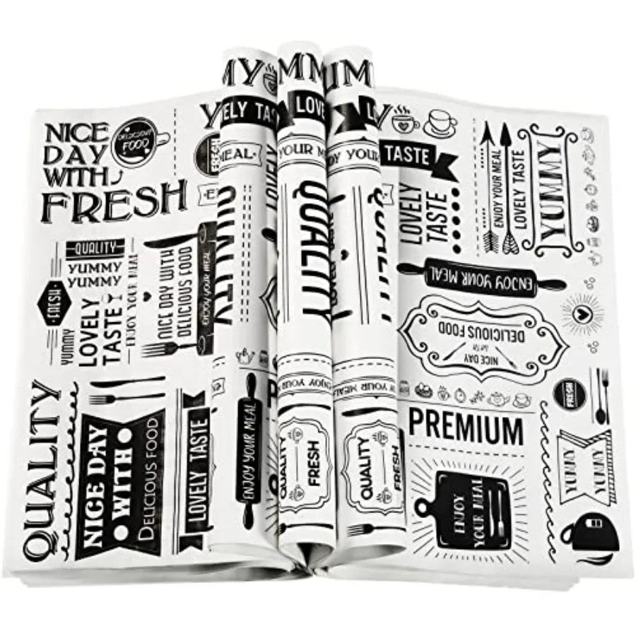 

Pcs Wax Paper Sheets Deli Newsprint Food Basket Liners 8.3 x 9.8 in Sandwich Wrapping Paper Grease Resistant Waterproof Wrappin