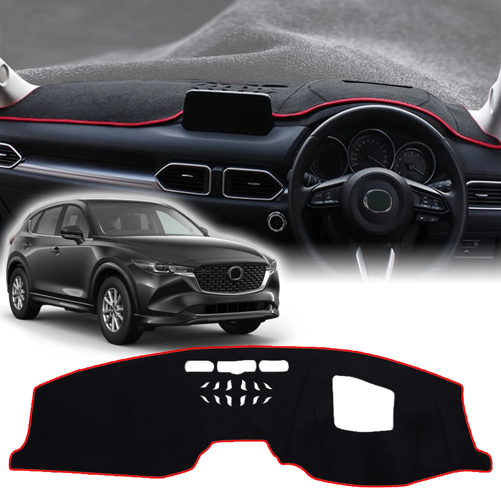 

fit for Mazda CX-5 CX5 CX 5 2025-2017 10.25 inch Car Dashmat DashMat Sunshade Dashboard Cover Pad Protective Carpet Accessories