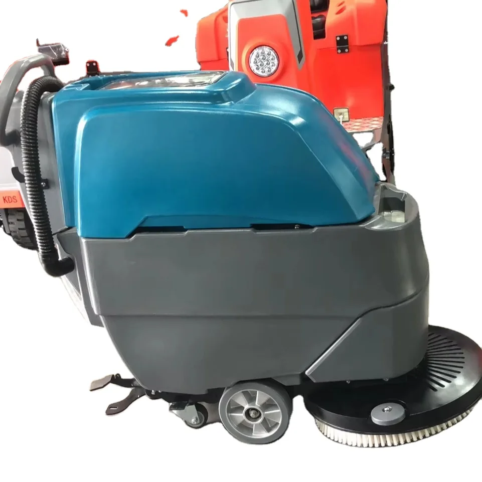 Electric floor washer hand push workshop industrial floor sweeper hotel marble ground brush machine