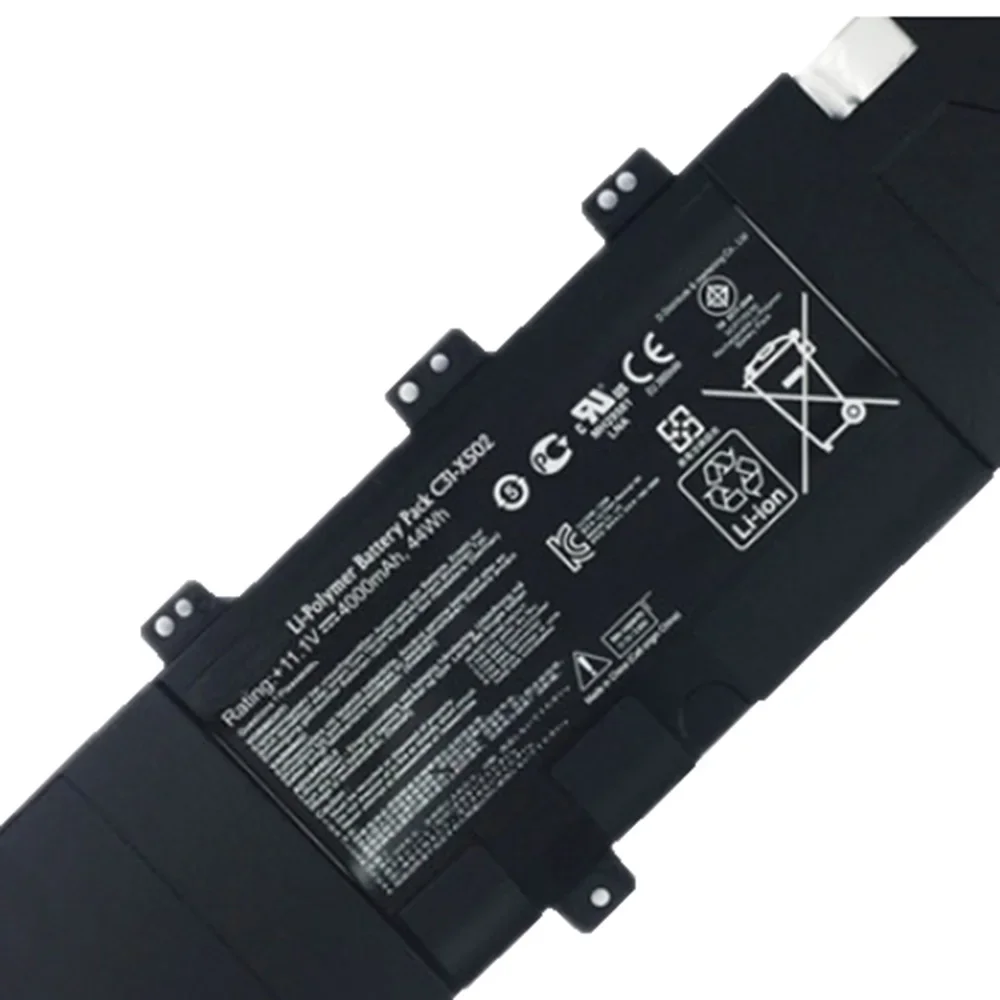 11.1V 44Wh 4000mAh C21-X502 Original C31-X502 Laptop Battery For ASUS X502 X502C Pu500c Pu500ca V500c S500ca 0b200-00320300m