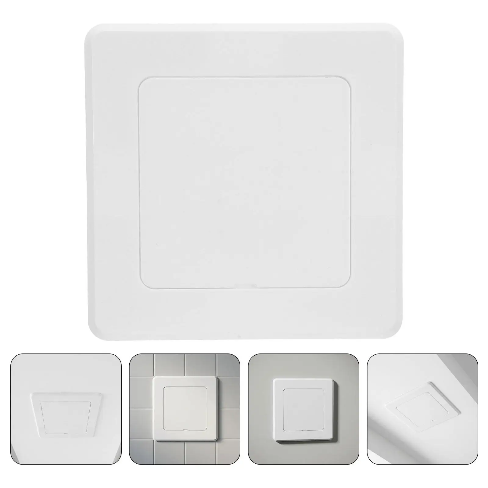 Ceiling Access Panel Self Adhesive Plastic Inspection Hatch Plate Moisture Resistant Pipe Cover Seamless Drywall Wall Panel