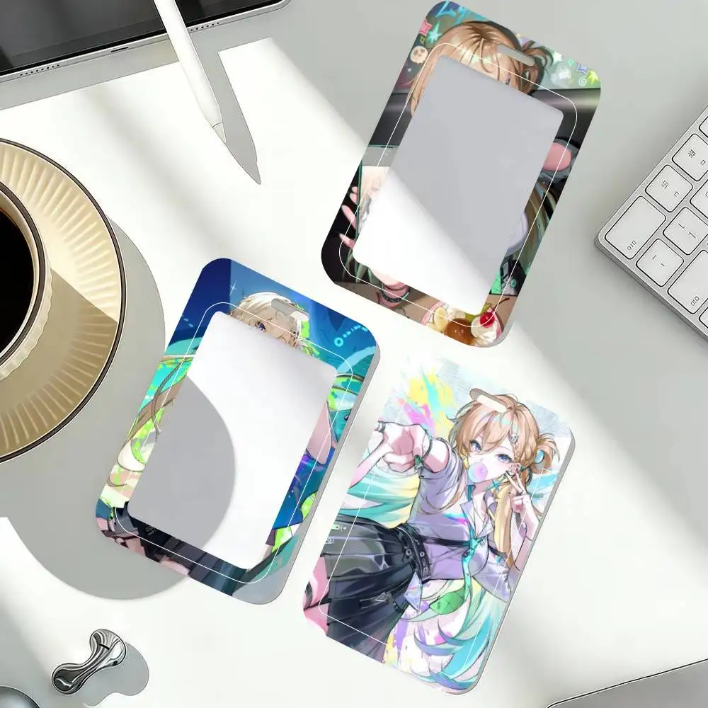 LYNAE Wuthering Waves Game   ID Card Holder Neck Strap Pendant Door Badge Holder Lanyards Keychain Work Credential Case Gift
