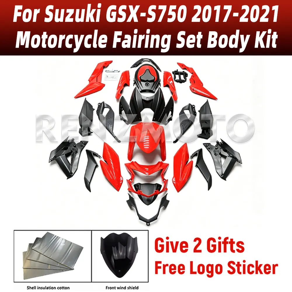 

For Suzuki GSX-S750 2017-2021 ABS Plastic Motorcycle Fairings Set Body Kit Bodywork Set Shell Injection GSXS 750 17-21