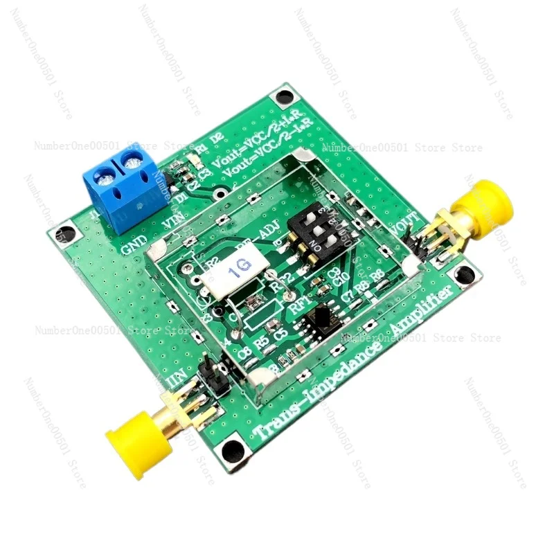 

Модуль усилителя трансимпедансного усилителя TLC2201 TIA для преобразователя тока в напряжение фотодиодного операционного усилителя