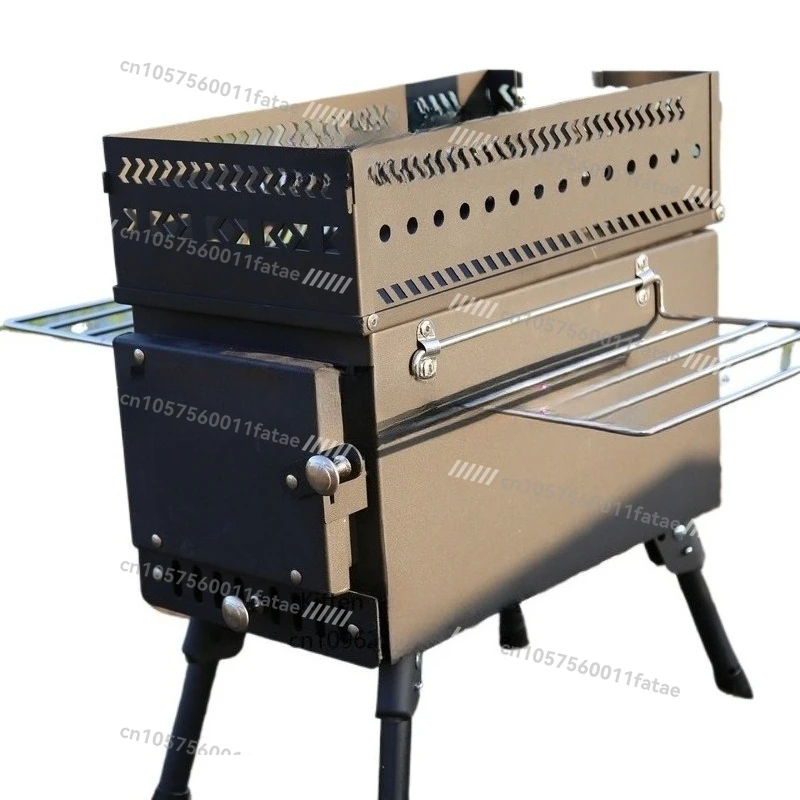 

Stainless Steel Sauna Stove，picnic Camping Tent Wood Burning Stove Household Folding Portable Wood Stove