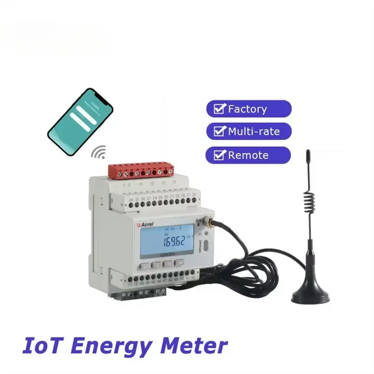 ADW300 ac energy mon itor 3 phases energy meter wifi remote monitoring energy meter wifi 3 phase watt meter