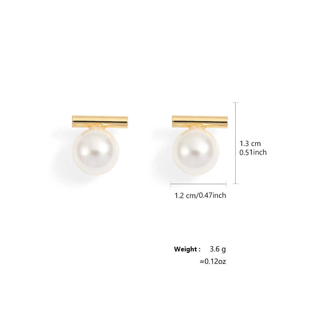 Yupsk French Minimalist Round Grey Imitation Pearl Pendant Earring Fashion Women‘s Party Jewelry Daily Wear Accessories for Girl image 6