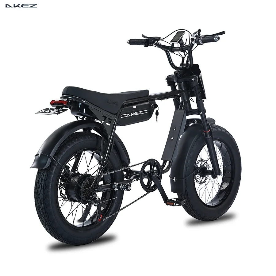 

20 Inch electric bike with fat tires 1500W 750W 48V electric bicycle mountain Fat Ebike For Woman With 2 Seats Off-Road E bikes