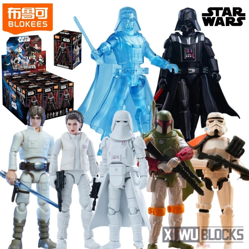 BLOKEES Baustein-Figur Star Wars Darth Vader Zusammensteckbares Modell Luke Skywalker Prinzessin Leia Sandtrooper Spielzeug Geschenk