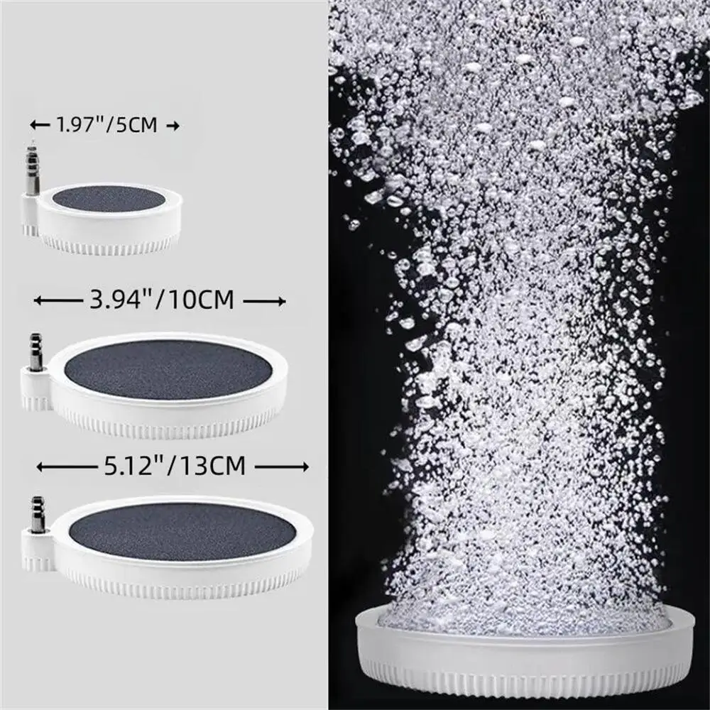 Nano Air Stone - High Oxygen Diffuser for Aquariums, Plate Shape Bubbler, Fish Tank Air Pump Accessories for Tanks