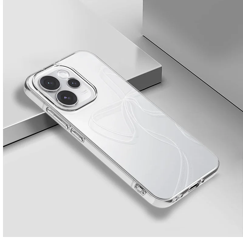 حافظة لهاتف OPPO Reno 15 حافظة رفيعة للغاية وشفافة من البولي يوريثان الحراري غطاء خلفي ناعم لهاتف OPPO Reno 15 Pro حافظة شفافة Reno15 ممتص للصدمات