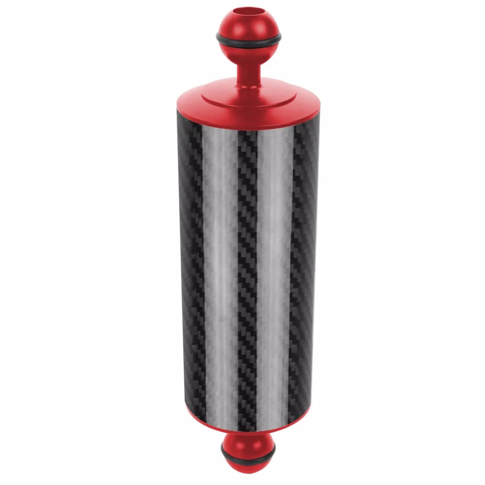 Dd60mm d80mm Unterwasser Kohle faser Float Auftriebs arm Dual 1 Zoll Kugelkopf Kamera Tauch schale 5/8/10/12 Zoll für DSLR-Halterung – Detail 10