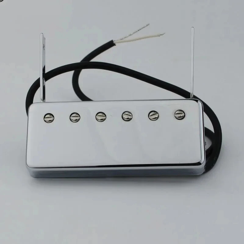 Guitar Single Coil Neck Pickup Replacement Parts for Floating Jazz Johnny Smith Style Electric Guitar Chrome, Gold