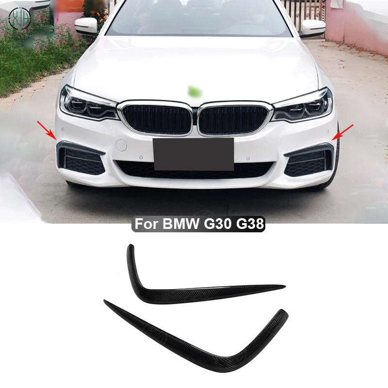 

Carbon Fiber For BMW 5 Series G30 G38 530i 540i Car Front Bumper Side Splitters Fins Canards Parts Upgrade Body kit