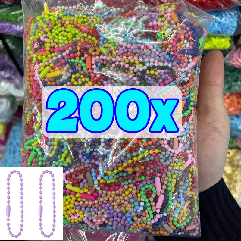 200pcs Colorful Mixed Alloy Split Jump Rings Lobster Clasp Eyelets Screw Pins Keychain DIY Jewelry Making Accessories Supplies