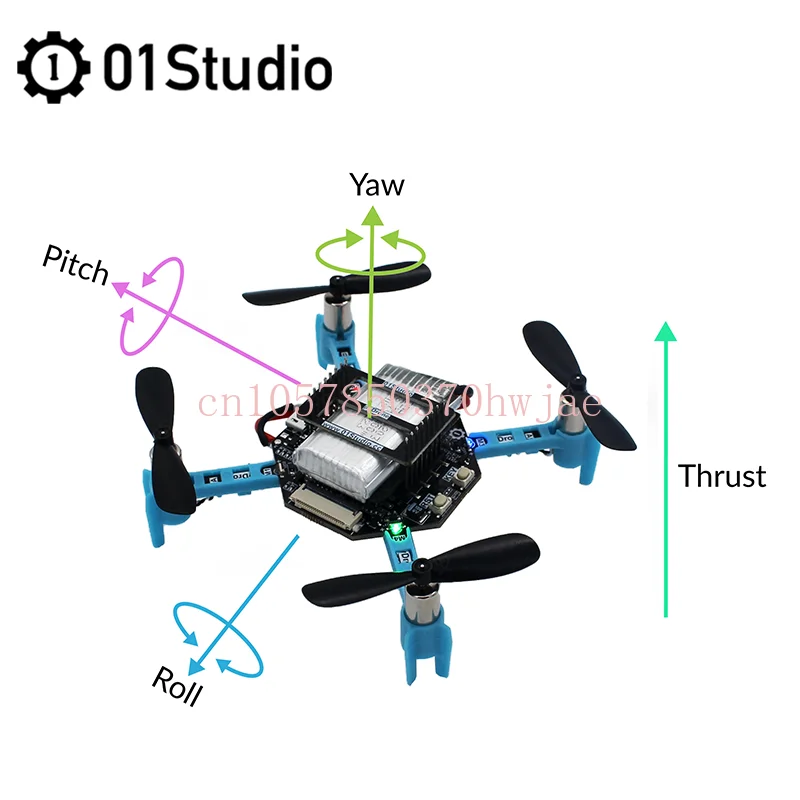 pyDrone, quadcopter, drone, RC aircraft, Python programming, open source DIY ESP32-S3