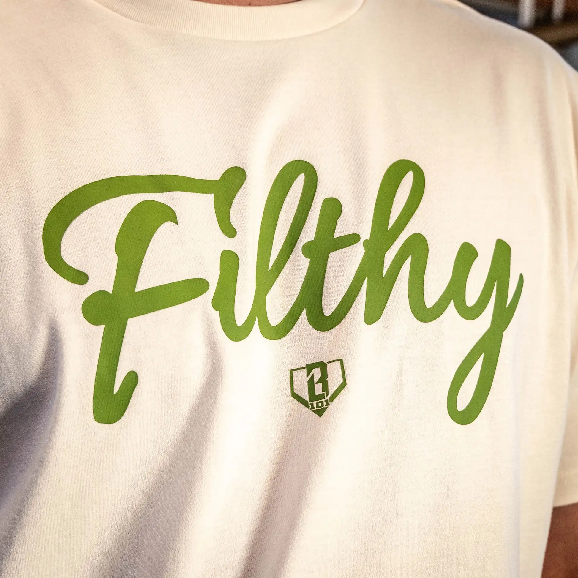 تي شيرت قذر - عظم أخضر - نمط حياة البيسبول 101 صيفي للرجال والنساء موضة غير رسمية من القطن الخالص تي شيرت الوالدين والطفل #1