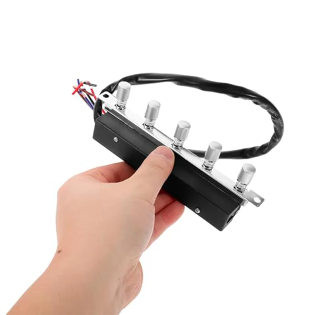 For Vissani SC706T Specific Replacement Switch with For 5 Buttons for Range Hood Control Panel Black 1For 5xFor 5x6cm