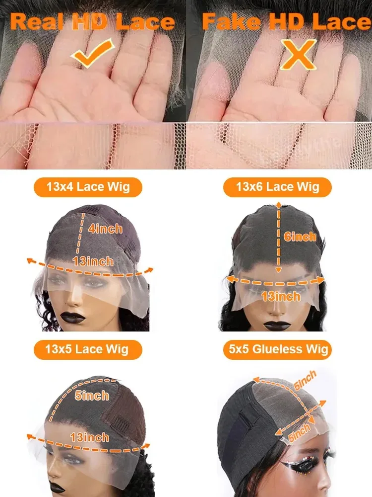 30 40 بوصة 13x4 HD العظام مستقيم شفاف الدانتيل الجبهة الباروكات 13x6 مستقيم الدانتيل أمامي خصلات الشعر المستعار الإنسان 220 كثافة الشعر البرازيلي