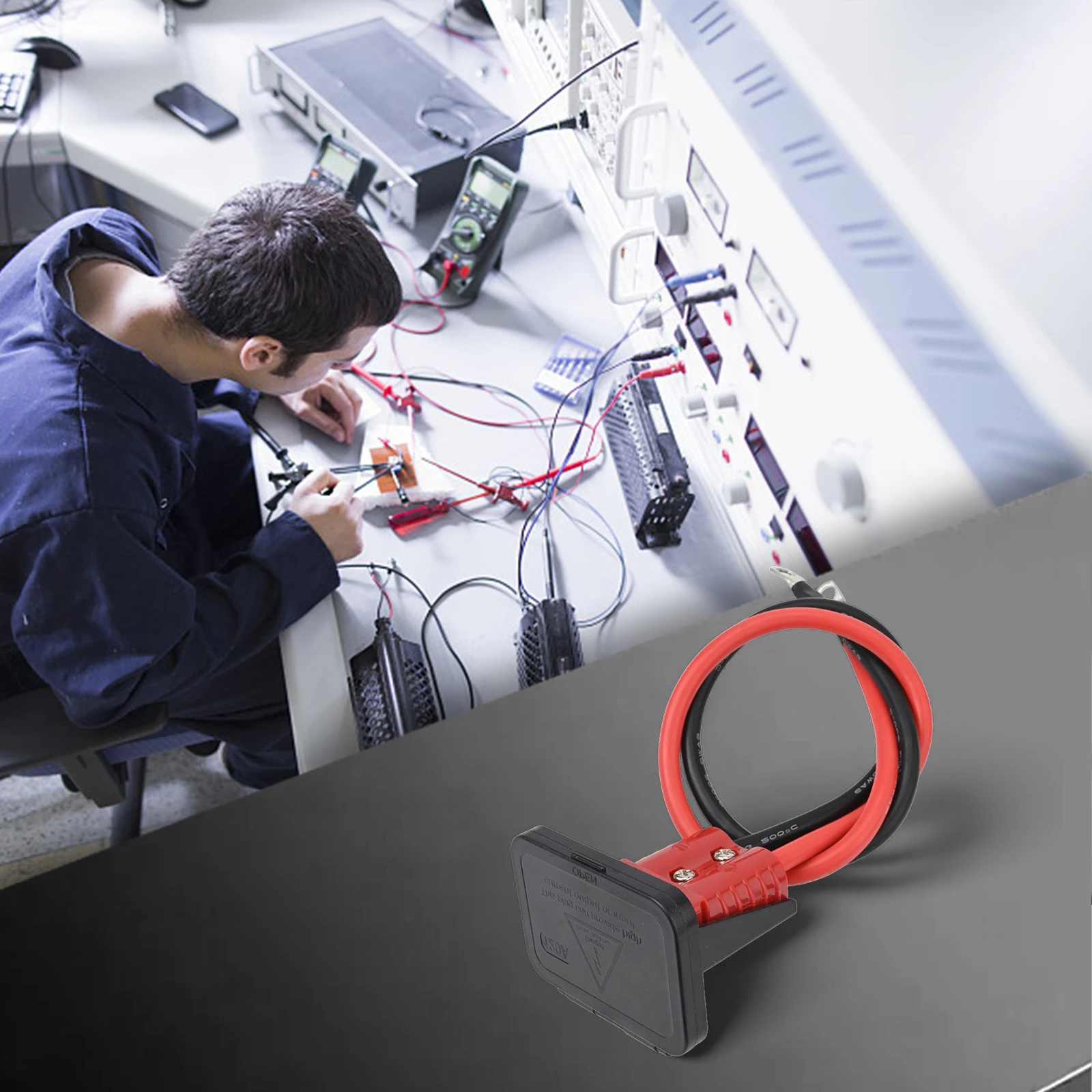 

Кабель-удлинитель для аккумулятора с быстрым подключением, диапазон рабочих температур от -20°C до 105°C, быстроразъемное соединение