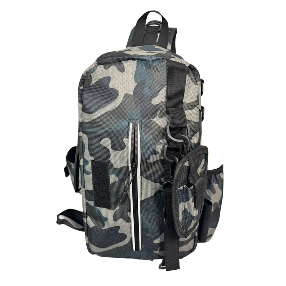 

Fishing Trip Fishing Backpack Elastic Side Pocket Water Bottle Holder Large Capacity Tackle Bag Large Capacity Bag