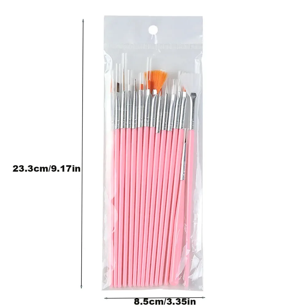15pcs Fine Detail Paint Brush Set - Miniature Paint Brush for Detailing & Art Painting - Acrylic,Watercolor,Nail Art & Tools