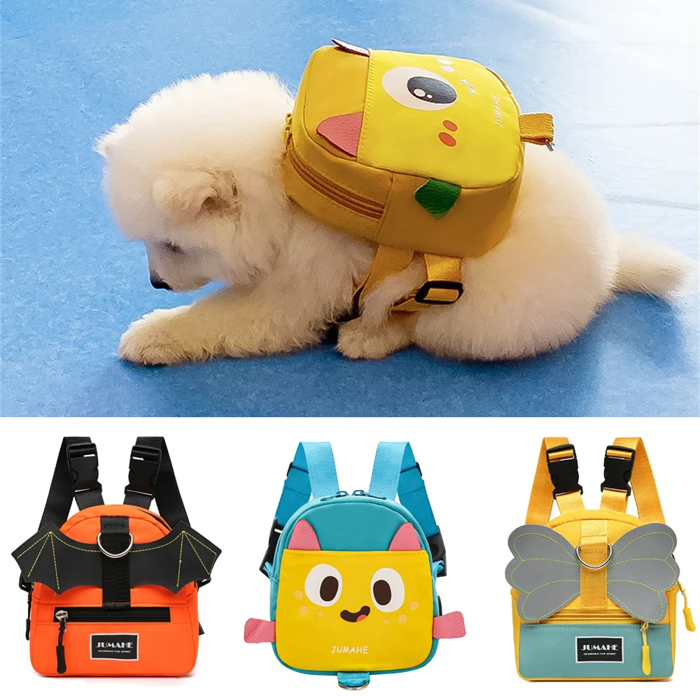 Waterproof Puppy Dog Harness Bag for Small Medium Dogs Walking Pet Self Backpack Poodle Samoyed Cat mascotas perros accesorios