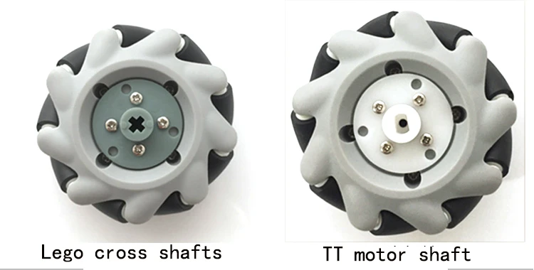 20Kg carico 4 pz ruota Omni 65mm ruota Mecanum 4/5/6mm accoppiamento ruota AGV per Arduino Raspberry Pi Robot auto parte fai da te piattaforma ROS