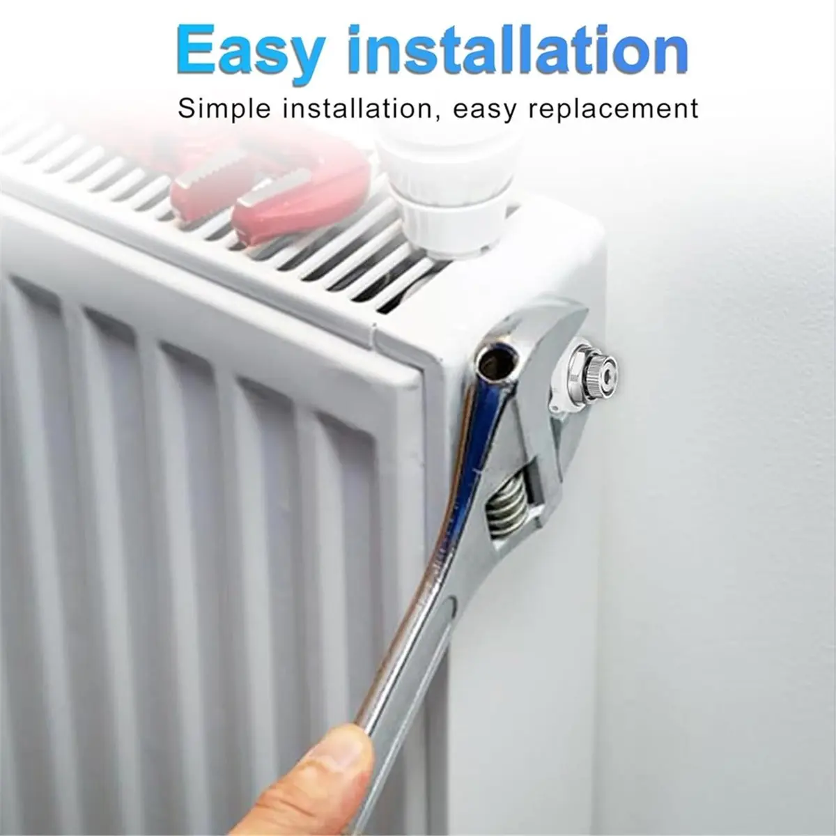 Pack of 3 Fully Automatic Air Vent Auto Cut-Off Self Bleeding Radiator Valve 1/2inch for Heating Systems